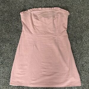 Pink Strapless Dress